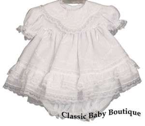 NWT Willbeth White Heirloom Lace 2pc Dress Preemie  