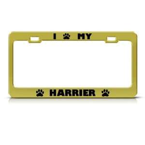  Harrier Dog Animal Metal License Plate Frame Tag Holder 