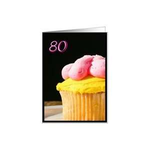  Happy 80th Birthday Muffin Card Toys & Games