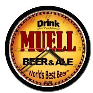  MUELL beer and ale cerveza wall clock 