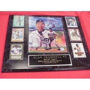  Alan Trammell Extra Large 6 Card Plaque