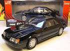 WELLY 118 SCALE BLACK 1986 FORD MUSTANG SVO