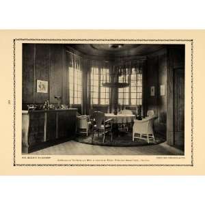  1914 Print Interior Summer House Dining Room Heidrich 