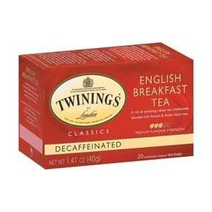 Twinings English Breakfast Decaf Tea   4 pack  Grocery 