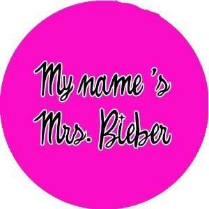  My Name Is Mrs. Bieber   1.25 MAGNET 