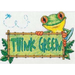  Think Green Mini Counted Cross Stitch Kit 7x5 
