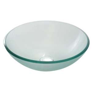    CH Frosted Glass Vessel Sink with PU MR, Chrome