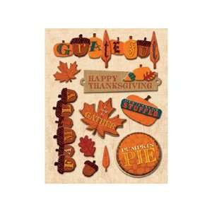  Fall Harvest Thanksgiving Adhesive Chipboard Office 