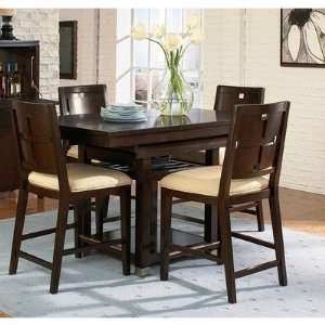  Moxi 7 Piece Gathering Dining Room Set with Block Counter 