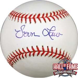  Vern Law Autographed/Hand Signed Official MLB Baseball 