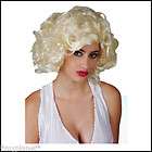   BLONDE BOMBSHELL RETRO HAIR WIG DELUXE HOLLYWOOD FANCY DRESS NEW