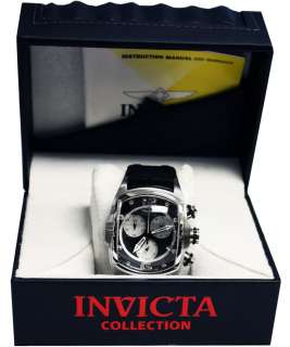 Invicta Mens Lupah Revolution Leather Band Chronograph Watch 0615 