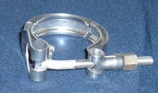 Ray JC 2 50126 1 Stainless Steel T Bolt V Clamps 2 New  
