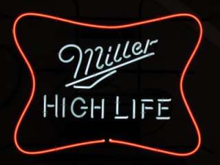 Miller High Life Beer Neon Bar Light Sign Vintage Style  