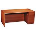 NEW HON® 10700 Single Pedestal Desk, Full Right Pedesta