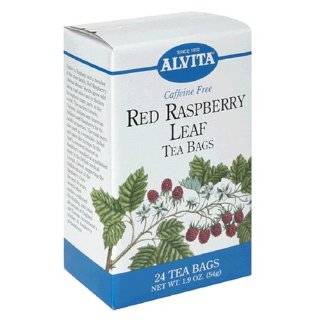 Alvita Tea Bags, Red Raspberry Leaf, Caffeine Free, 24 tea bags [1.9 