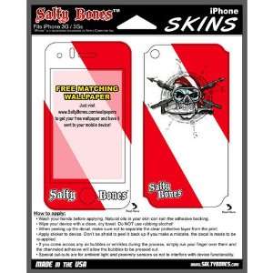   Salty Bones iPhone Or iPod Dive Flag Skin Sticker