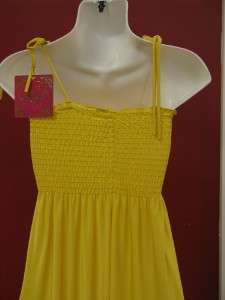 Item New With Tags Solid Mini Sun Dress with Tie up Spaghetti Straps 