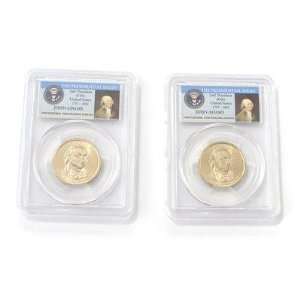  2007 John Adams Presidential Error Coin Pair Sports 