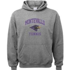 Montevallo Falcons Sport Grey Youth Varsity Washed Tennis Arch Hooded 