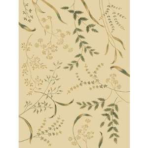  Transitional Radiance Floral Garden Wheat Rug
