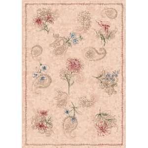 Pastiche with STAINMASTER Vintage Almond Floral Rug 7.80 x 10.90 