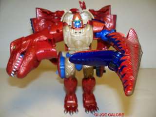 TRANSFORMERS BEAST WARS(MEGATRON)RED T REX. VERY RARE RED VERSION 