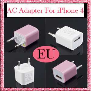   Adapter Wall Charger For iPhone 4 4G iPod Touch 3G 3GS Travel EU Plug