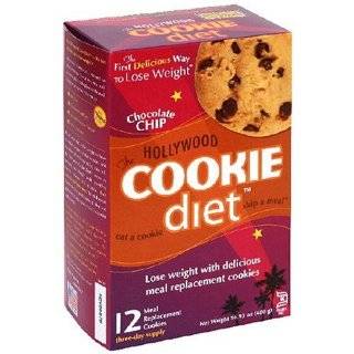 Hollywood Cookie Diet Meal Replacement Cookies, Chocolate Chip, 1.4 