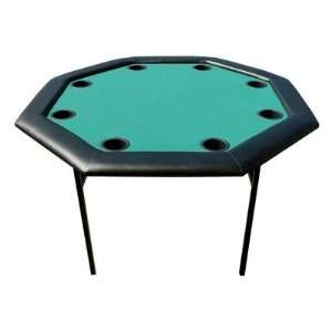   48 Octagon Poker Table with Folding Legs in Green