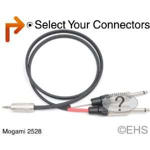   Stereo Y, 1/8 3.5mm TRS Male to selection, Mogami 2528 Electronics