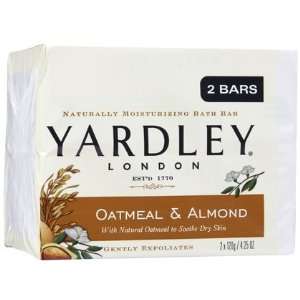 Yardley London Oatmeal & Almond Two Bar Soap 4.25 oz (Quantity of 5)