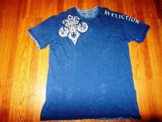 AFFLICTION 1 NOSTIC XL EXTRA LARGE SHIRTS LOT Mens retail $300 not 