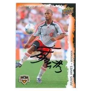   James autographed Soccer trading Card (MLS Soccer) 