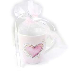  Porcelain mug Love pink (320 ml).