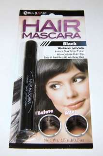 NU PORE HAIR MASCARA (3) INSTANT TOUCH UP COLOR*BLACK  
