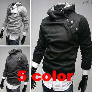 color Fashion Coat Mens Jacket Slim Sexy Top Designed Hoody L XL XXL 