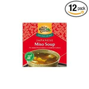 Asian Home Gourmet Japanese Miso Soup, 1.75 Ounce Boxes (Pack of 12 
