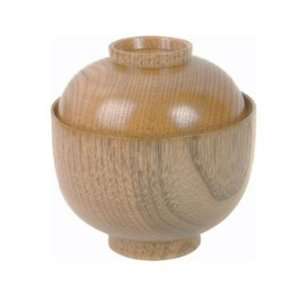  Wooden Rice Miso Soup Bowl with Lid 45 35 Kitchen 