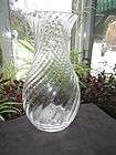 Signed Wayne Husted Blenko Glass BIG Vase Aqua Bird