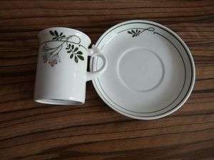 meissen porcelain mocha cup with saucer  
