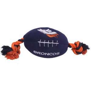  Pets First Denver Broncos Pet Football Rope Toy, 6 Inch long 