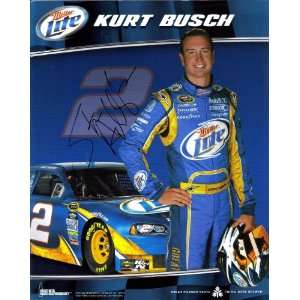  2010 Kurt Busch #2 Miller Hero Card SIGNED by Steve 