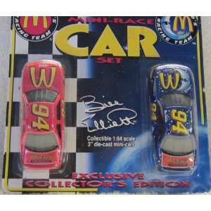   1997 Mcdonalds Racing Team Bill Elliott Mini Cars Set 