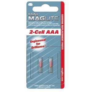  Mini MagLite AAA Replacement Lamps, 2 Pack