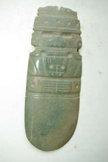 precolumbian jade axe  