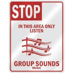  STOP  IN THIS AREA ONLY LISTEN GROUP SOUNDS  PARKING 
