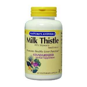  Natures Answer Milk Thistle Seed Standardized, 60 Count 