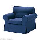Ikea EKTORP Chair slipcover cover, IDEMO BLUE, New in box