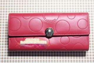 Fahion Womens Button PU Leather Wallet Clutch Lady Purse Case Long 